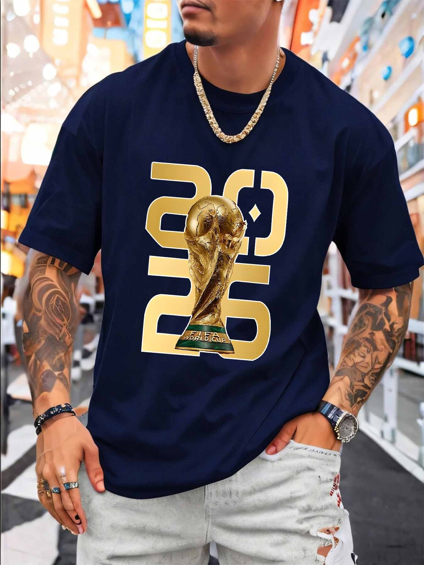 Men's FIFA World Cup 2026 Mesh T-Shirt Casual Sporty Style