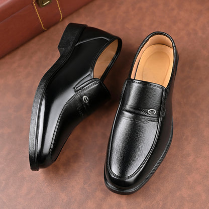 Men's Classic Business Casual Slip-On Loafers with Rubber Sole