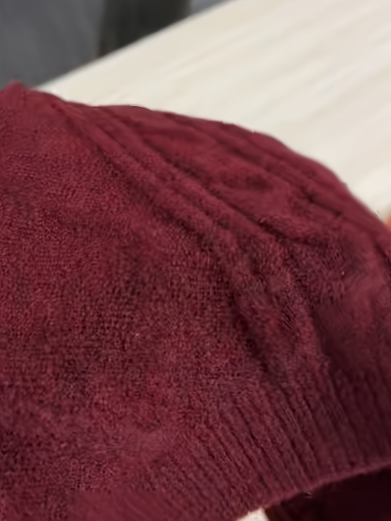 Elegant Ladies' V-neck Sweater | Solid Color, Ideal for Fall/Winter Season