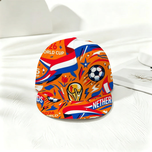 2026 World Cup Fan Baseball Cap with Dutch Flag Design - ayq