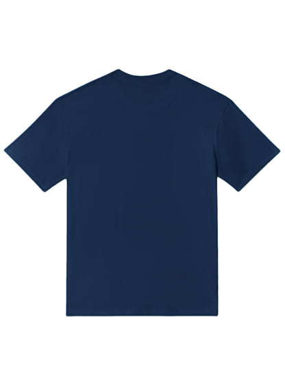 Men's 100% Cotton Crew Neck Short Sleeve T-Shirt with New York City Graphic Print - Navy Blue Casual Comfort Fit Tee, Machine Washable Everyday Essential, Allseason Apparel, Comfortable Outfit, Urban Style, Breathable Materia