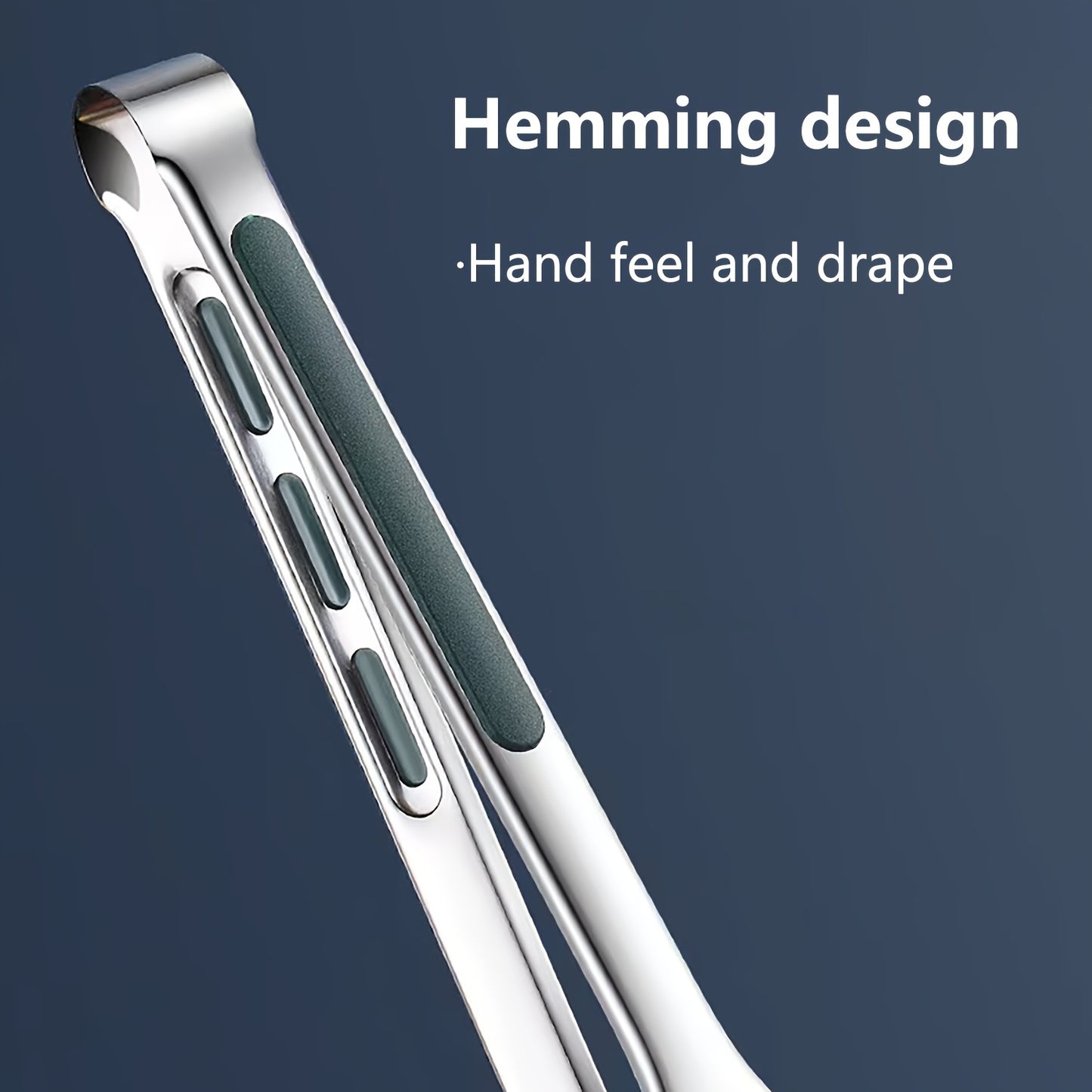 Stainless Steel Kitchen Cooking Tongs, Stainless Steel Food Tongs, Bread Serving Tongs, Anti Scalding Silica Gel, Dishwasher Safe - Small, Medium, Large