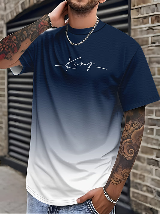 Men'S 3D Digital Print Short-Sleeve T-Shirt