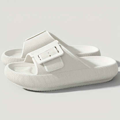 Men's Casual EVA Slippers with Adjustable Buckle and Non-Slip Sole