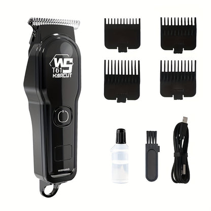 Electric Hair Clipper for Home Use, Electric Razor, Carving Trimmer, Bald Head Tool, Electric Shaver for Adults, Includes Four Combs, USB Rechargeable, Perfect Haircutting Tool