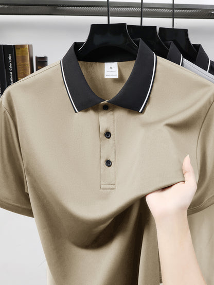 Quick-Dry Men's Short-Sleeve - Trendy Calvin Print - ayq