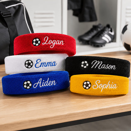 Customizable Embroidered Football Sweatband – Polyester Headband