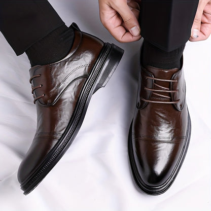 Men's Casual Business Shoes PU Upper Pointed Toe