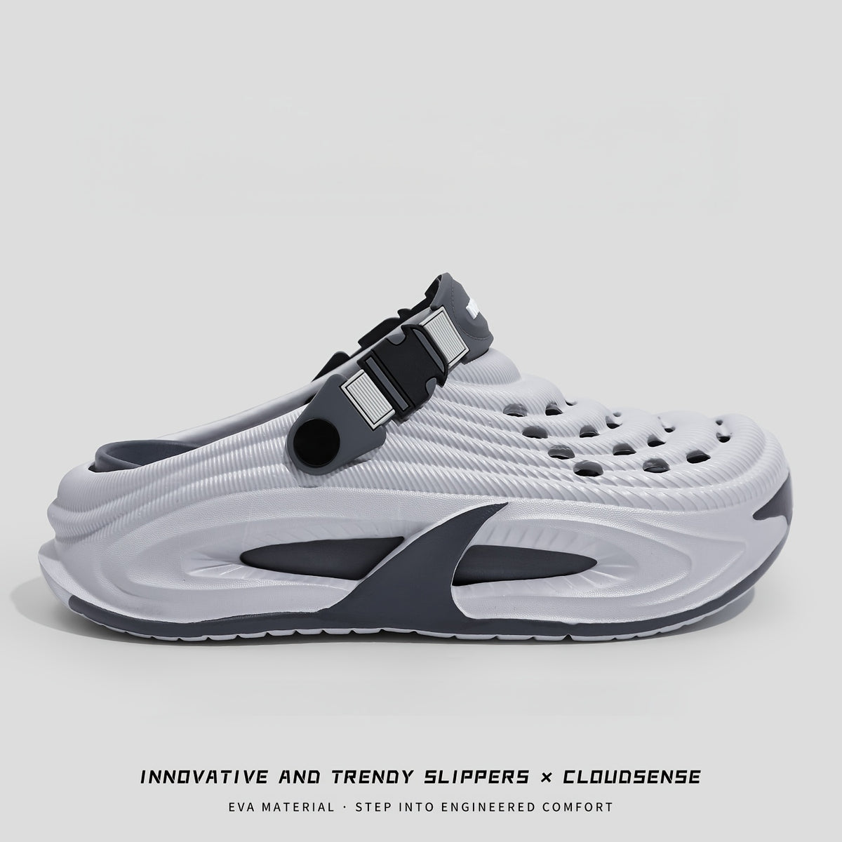 Unisex EVA Hole-Toe Slippers with Non-Slip Sole, All-Season Comfort