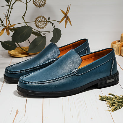 Men's Casual Slip-On Loafers Leather Outdoor Shoes