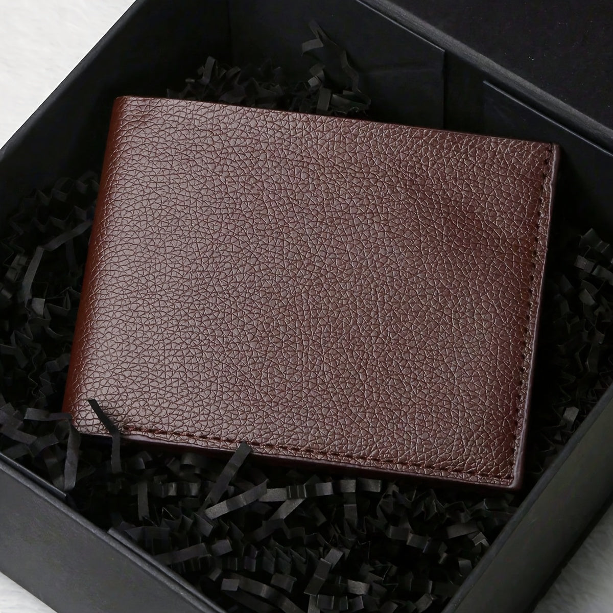 Men's PU Leather Wallet Compatible for all - Slim Cash & Card Holder with Photo Frame, Multi-Slot Organizer - Business & Everyday Use - Gift for Husband, Dad, Boyfriend (Birthday, Father's Day) - Stylish Minimalist Money Wall