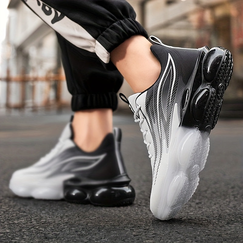 A Pair of Men'S Lightweight Outdoor Walking Shoes, Versatile Sneakers Suitable for Travel And Hiking, Offered in Black, Red, And Light Blue - ayq