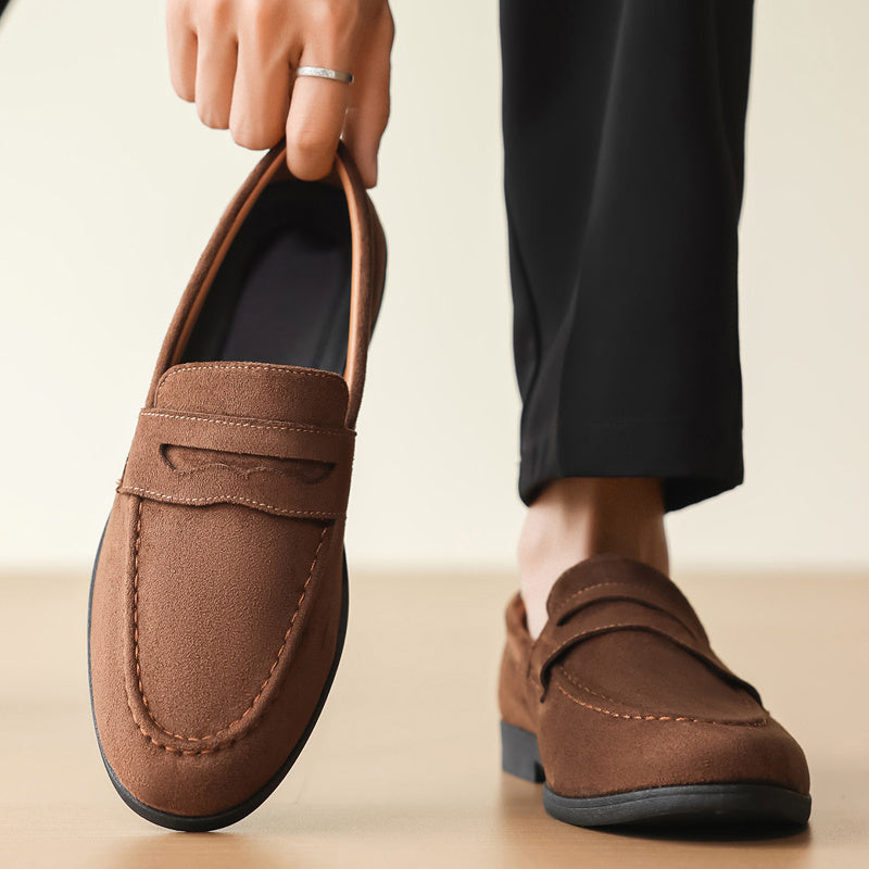Men's Lightweight PU Leather Loafers Casual Pointed Toe