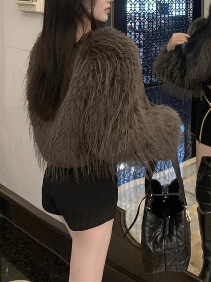 Targeted Yudomi Faux Fur Short Coat for Women