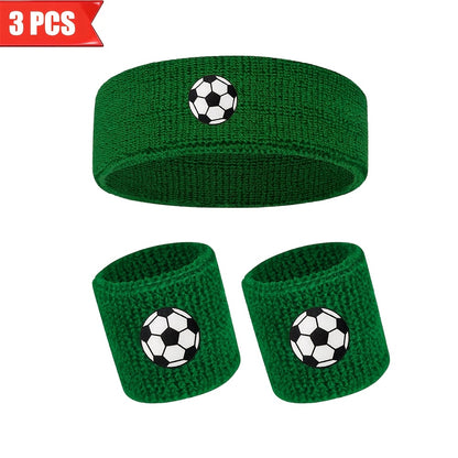 3pcs Breathable Headband and Wristband Set for Sports