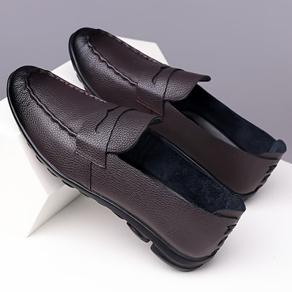 Men's Classic Low-Cut Business Shoes - Comfortable Formal Slip-Ons