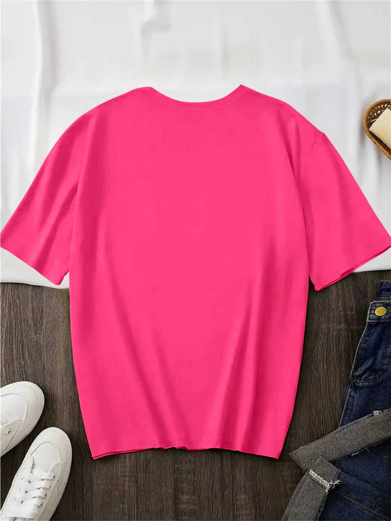 Women's Casual Vintage Printed Cotton T-Shirt for Summer