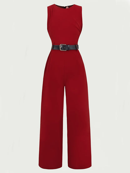 Girls' Sleeveless Wide-Leg Jumpsuit for Spring and Summer