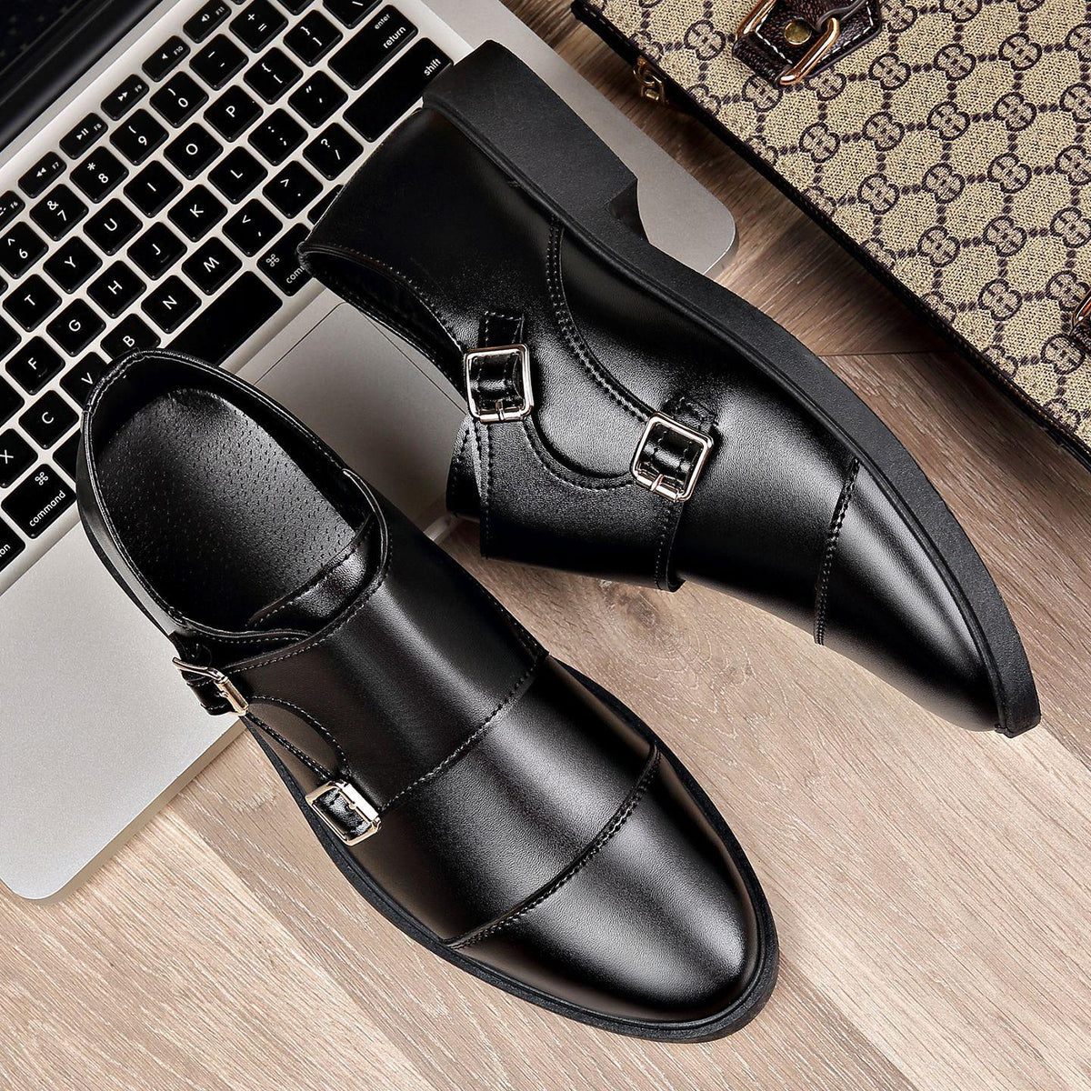 Men's Classic Casual Buckle Shoes for Everyday Workwear