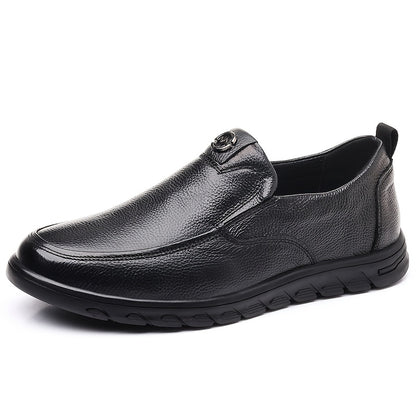 Men's Casual Cow Leather Slip-On Driving Shoes All-Season