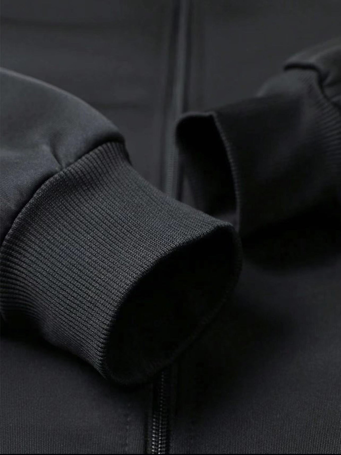 Men's Navy Blue Full-Zip Casual Jacket with Golden Happy New Year Print & Golden Glitter Lettering - Full-Zip Closure, Machine Washable, Regular Fit Winter Coat for Parties, Casual Attire & New Year's Eve Outfits - Stylish Ou