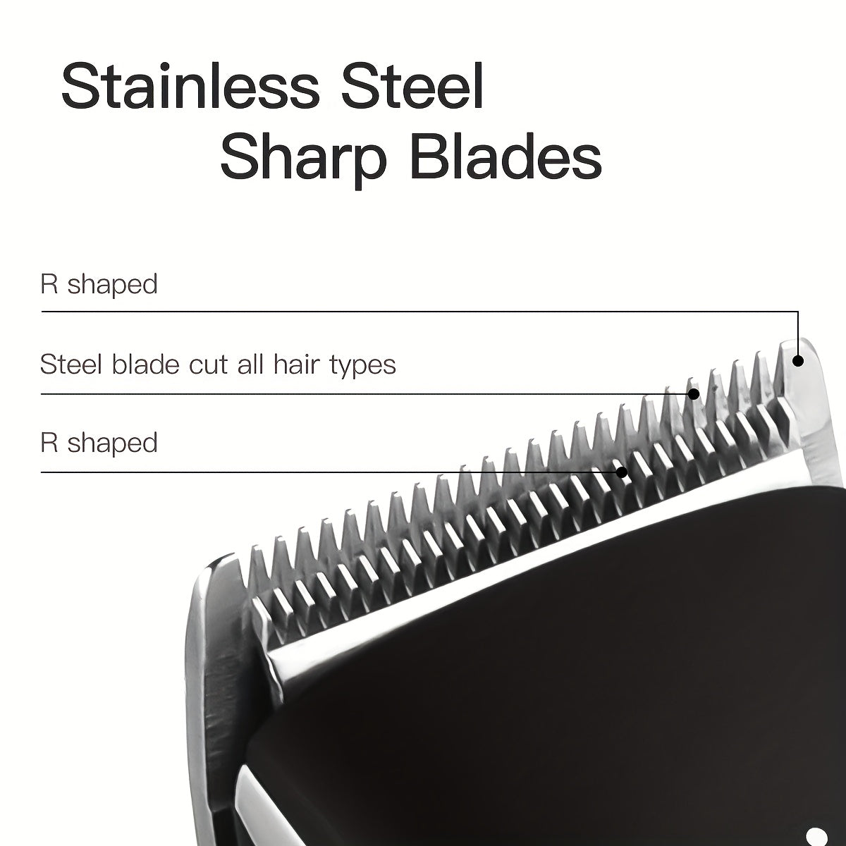 Hair Clippers for Men, Electric Hair Trimmer Clipper Home Haircut & Grooming Kit with 10 Guide Combs 1 Scissor 1 Comb