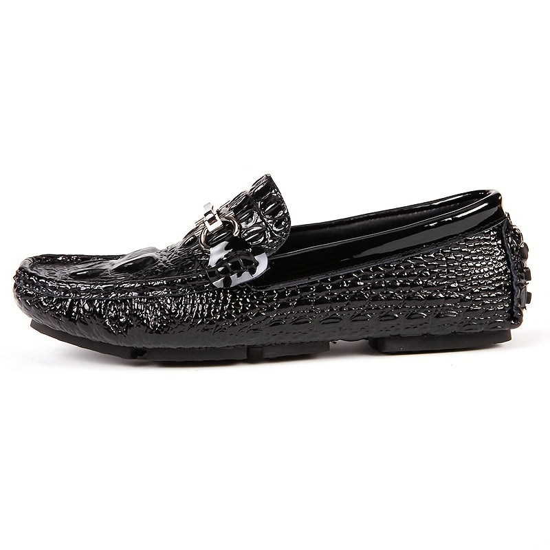 Versatile Low-Top Business Slip-On Shoes with Rubber Sole