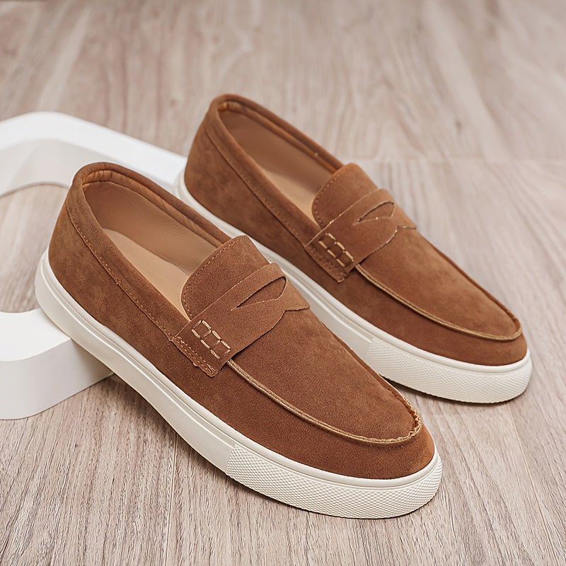 Men's PU Loafers Soft-Soled Moccasin Casual Shoes