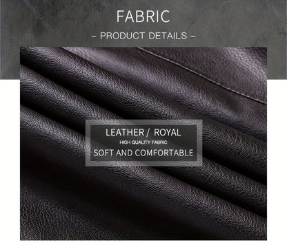 Siji Dou OBM Men's Coat, New Autumn/Winter Fleece-Lined Jacket with Faux Fur Collar, Trendy Casual Jacket for Men