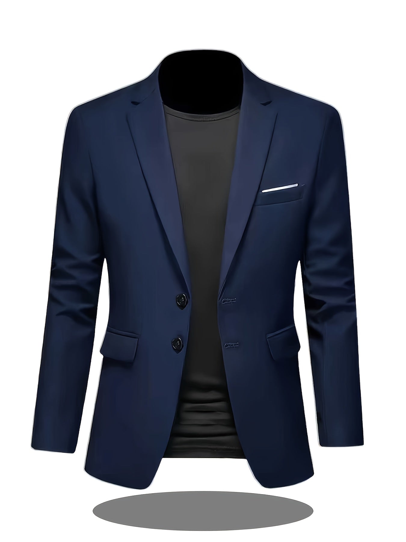 Men's Slim Fit Notch Lapel Suit Jacket for Business & Casual