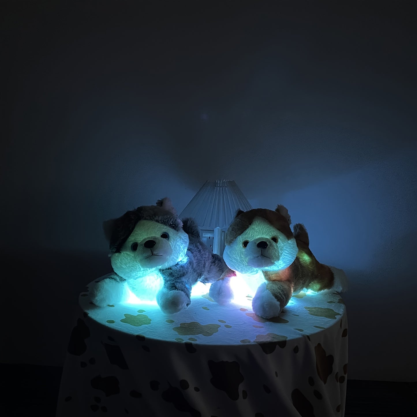 Adorable Husky Plush Night Light - 35Cm/13.7" Soft Stuffed Dog Toy Featuring a Glowing LED, Perfect for & Teens, Great Birthday Or Holiday Present