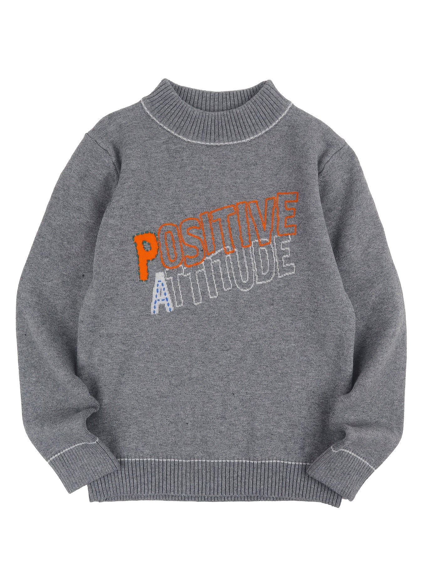 Boys' Thermal Cotton Base Layer with Letter Jacquard - Fall/Winter