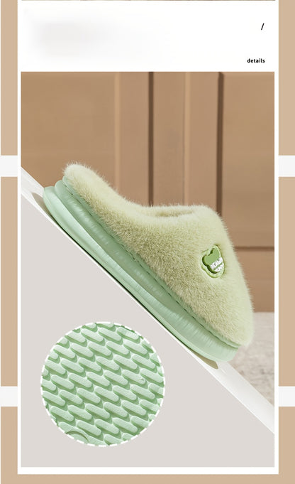 Cozy Plush Slippers for Men & Women - Winter Warm Indoor House Shoes with Non-Slip EVA Sole, Thick Cushioned Lining & Soft Round Toe - Unisex Slip-On Slippers for Home, Lounge, Bedroom (Men's & Women's Design), Slippers for G