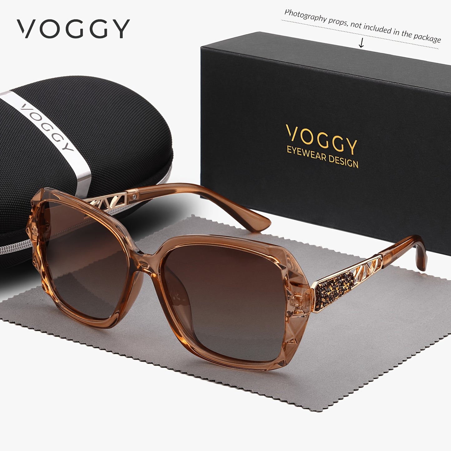 VOGGY Oversized Polarized UV400 Sunglasses for Men and Women