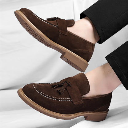 Men's Stylish PU Loafers Casual Dress Shoes for All Seasons