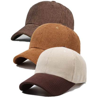 Adjustable Corduroy Baseball Caps for Men and Women, 3-Pack