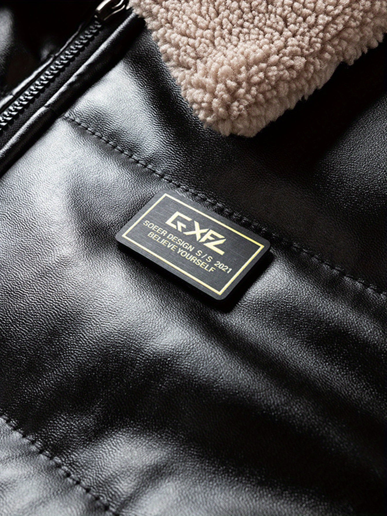 Men's Heavy-Duty Winter Jacket - Black Cold Weather Coat with Zippered Pockets, Formal & Everyday Outerwear for Office, Travel, Outdoor Activities - Hand Washable Polyester Outerwear, Travel Winter Coat, Classic Turndown Coll