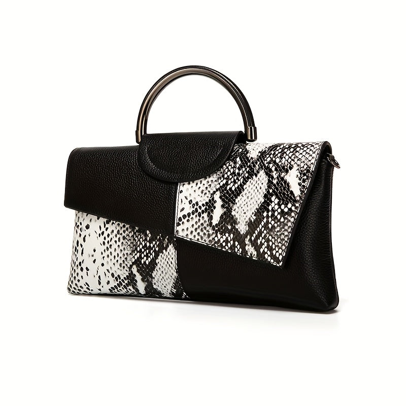 European And Women'S Crocodile Pattern Faux Leather Clutch, Elegant Evening Handbag, Shoulder Bag for Women