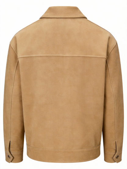 Men's Lapel Softshell Jacket Casual Spring/Fall Outerwear