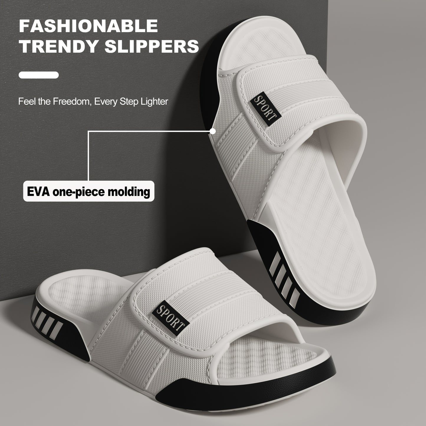 Men's Summer Flat Sandals with Thick Soles, Comfortable and Soft, Casual and Simple, Fashionable and Versatile, Thick Sole Trend, Street Style, Men's Sandals. - ayq