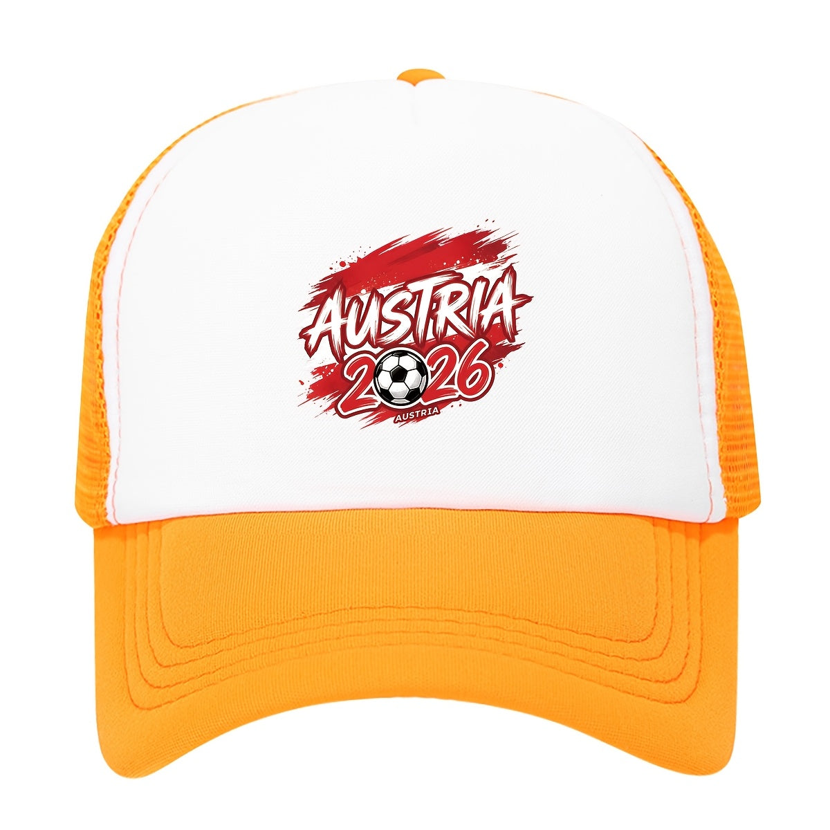Austria 2026 Soccer Trucker Hat - Breathable Polyester Cap