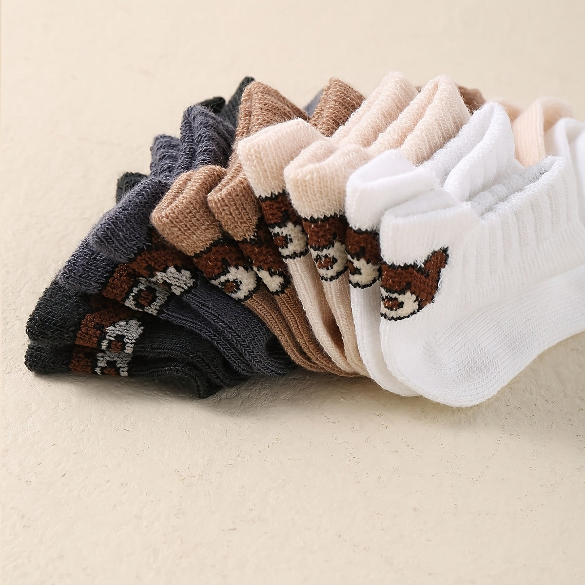 5 Pairs Breathable Knee-Length Socks for Baby Spring Summer - ayq