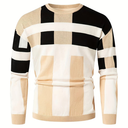 New Cross-Border Autumn And Winter Men'S Stylish Jacquard Sweater, Casual Pullover