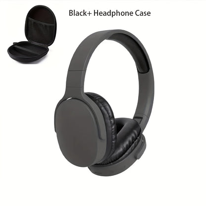 Beige Wireless Headphones, High Fidelity Stereo Sound, Foldable Design, Suitable for Travel and Sports, Compatible with Mobile Phones, Button Volume Control, USB Type-C Charging, Rechargeable Lithium Polymer Battery, Non-Wate