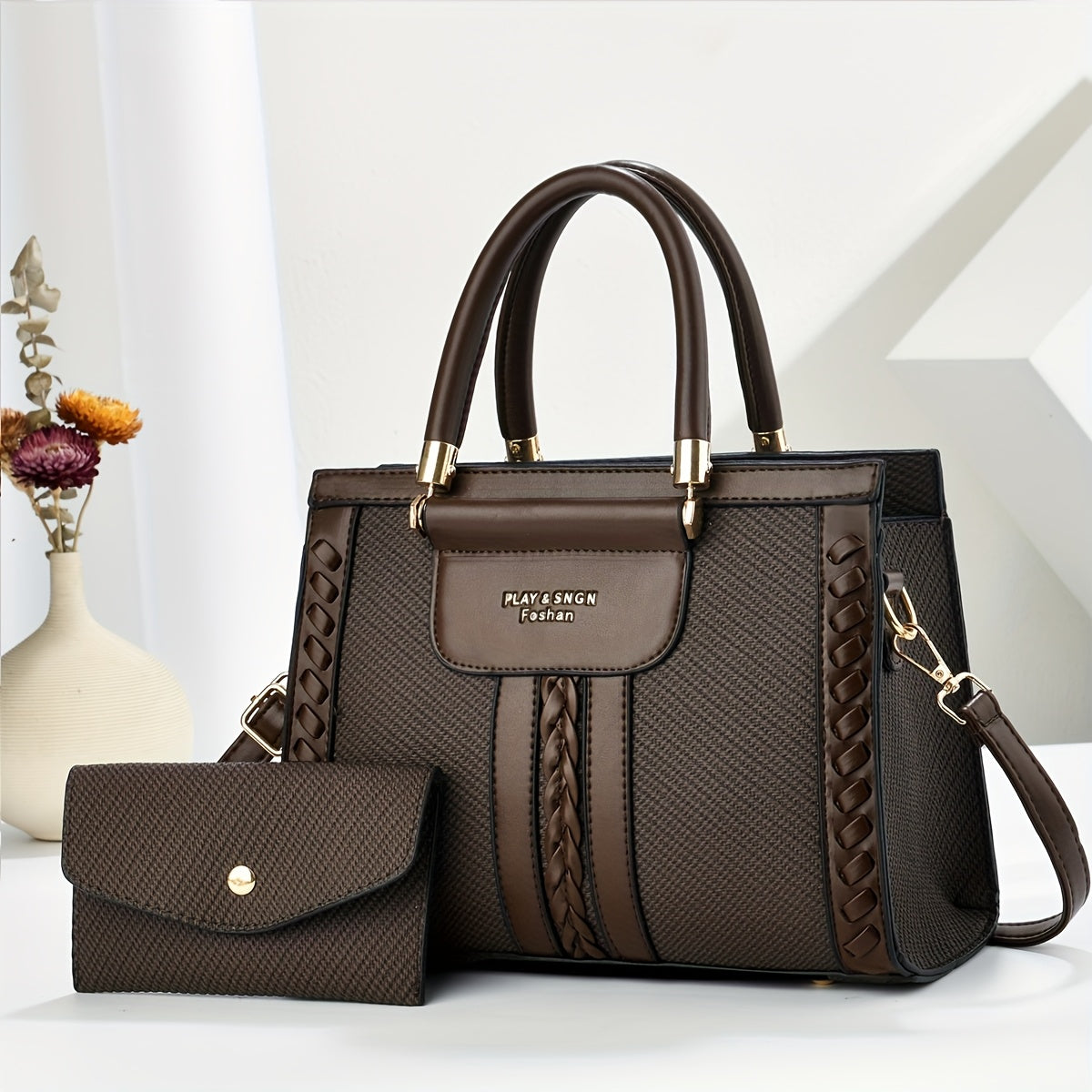 Elegant High-Capacity PU Crossbody Bag for Women