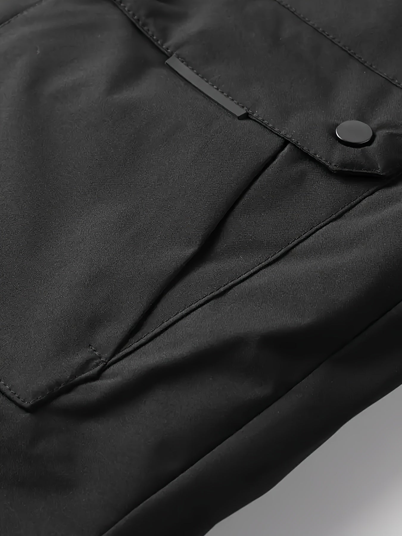 Men's Thermal Fleece-Lined Parka Jacket - Casual Outdoor Hooded Coat with Multiple Pockets, Detachable Bomber Style for Winter Adventures