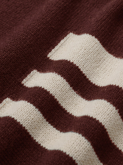 Men's Fashion Knit Sweater with Round Neck - Starry Pattern