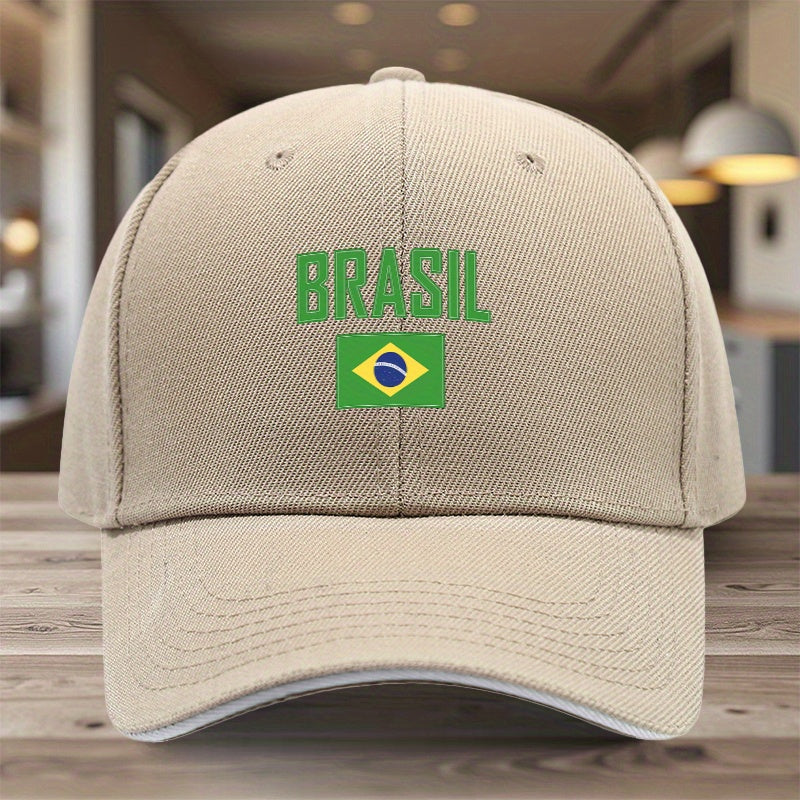Lightweight Adjustable Brazil Flag Baseball Cap for Men & Women