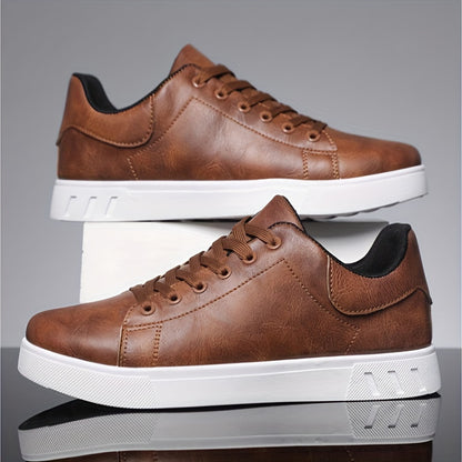 Men's Casual Sneakers - Slip-Resistant, Durable & Comfortable Lace-Up Skate Shoes, Suitable for Every Season - ayq