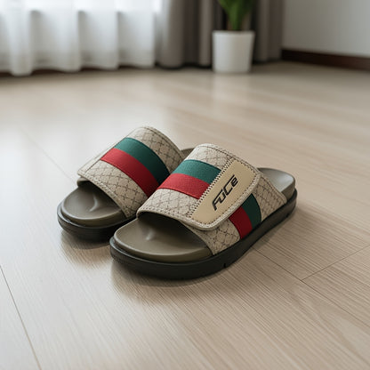 Men's Fashion Sandals with Thick EVA Sole and Floral Upper